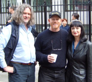With Ron Howard during filming of The Da Vinci Code
